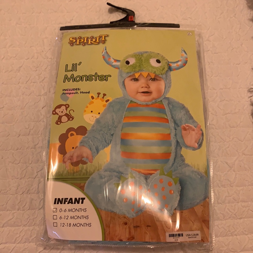 Spirit brand baby costume Lil’ Monster costume
